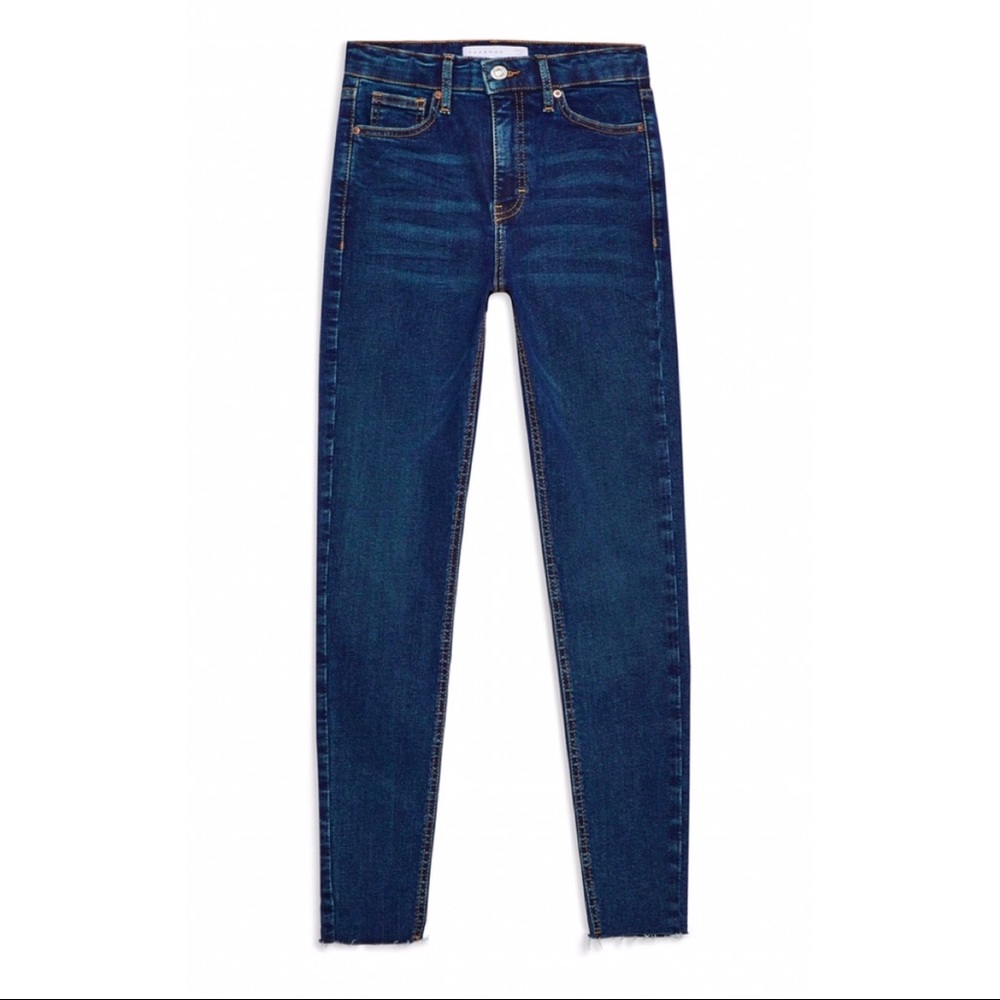 Raw hem jeans